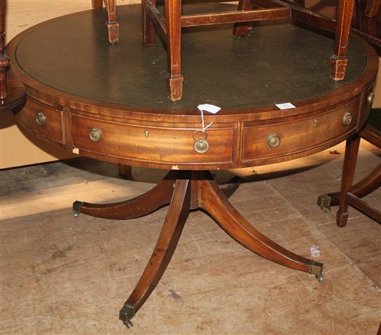 Reproduction drum top library table